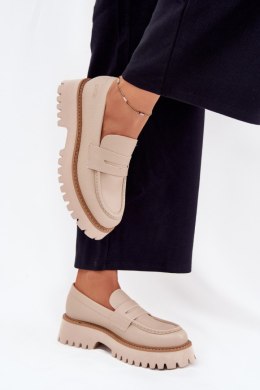 Mokasyny Model Big Star NN274050 Beige - Step in style Step in style
