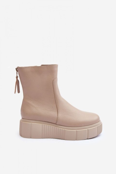 Botki Model Lemar Jenefer 60369 Beige - Step in style Step in style Botki Model Lemar Jenefer 60369 Beige - Step in style Step in style