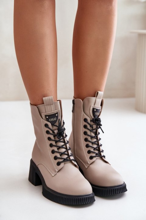 Botki Model Vinceza 66671 Beige - Step in style Step in style Botki Model Vinceza 66671 Beige - Step in style Step in style