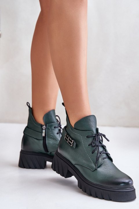 Botki Model Zazoo 60483 Dark Green - Step in style Step in style Botki Model Zazoo 60483 Dark Green - Step in style Step in style