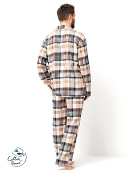 PIŻAMA MĘSKA MNS 443 FLANELA DR R.3XL-4XL KEY