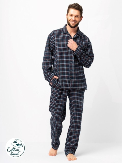 PIŻAMA MĘSKA MNS 480 FLANELA DR KEY PIŻAMA MĘSKA MNS 480 FLANELA DR KEY