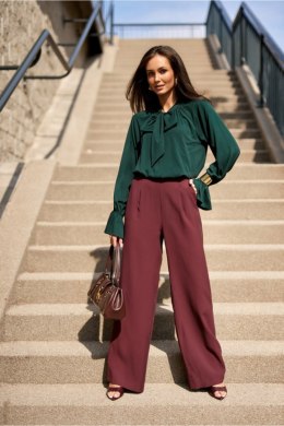 Spodnie Damskie Model Viana BOR SPD0047 Bordo - Roco Fashion Roco Fashion