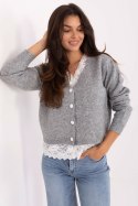 Sweter Damski Model PM-SW-F513.16 Grey - Factory Price Factory Price Sweter Damski Model PM-SW-F513.16 Grey - Factory Price Factory Price