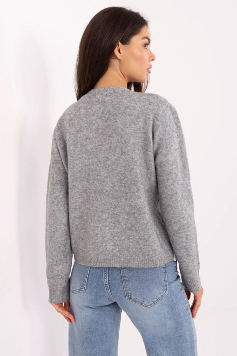 Sweter Damski Model PM-SW-F513.16 Grey - Factory Price Factory Price Sweter Damski Model PM-SW-F513.16 Grey - Factory Price Factory Price