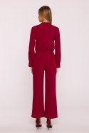 Kombinezon Model MOE879 Bordo - Moe Moe Kombinezon Model MOE879 Bordo - Moe Moe