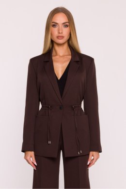 Marynarka Damska Model MOE873 Brown - Moe Moe