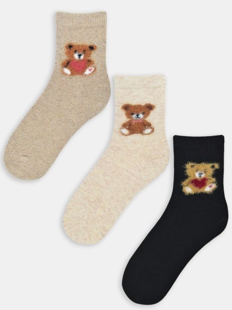 SKARPETY Z WEŁNĄ SW018 MIŚ NOVITI SKARPETY Z WEŁNĄ SW018 MIŚ NOVITI