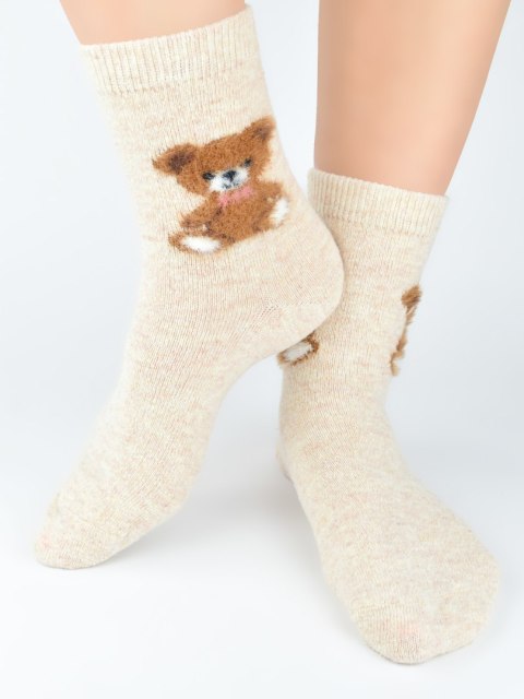 SKARPETY Z WEŁNĄ SW018 MIŚ NOVITI SKARPETY Z WEŁNĄ SW018 MIŚ NOVITI