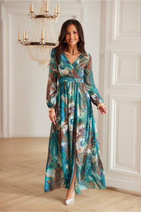 Sukienka Model Alessia SUK0531 78D Multicolor - Roco Fashion Roco Fashion Sukienka Model Alessia SUK0531 78D Multicolor - Roco Fashion Roco Fashion