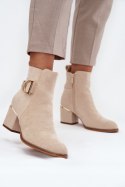 Botki Model Ambrine 0-625 Beige - Step in style Step in style