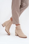 Botki Model Ambrine 0-625 Beige - Step in style Step in style
