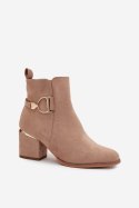 Botki Model Ambrine 0-625 Beige - Step in style Step in style