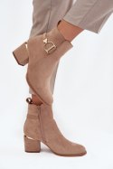 Botki Model Ambrine 0-625 Beige - Step in style Step in style