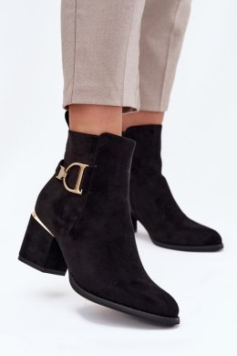 Botki Model Ambrine 0-625 Black - Step in style Step in style