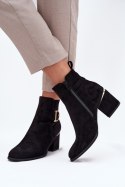 Botki Model Ambrine 0-625 Black - Step in style Step in style