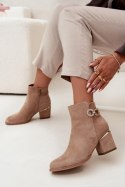 Botki Model Dorisse 0-610 Beige - Step in style Step in style