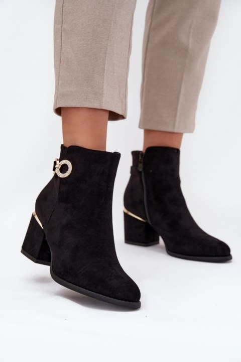 Botki Model Dorisse 0-610 Black - Step in style Step in style