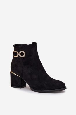 Botki Model Dorisse 0-610 Black - Step in style Step in style