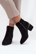 Botki Model Dorisse 0-610 Black - Step in style Step in style