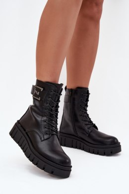 Botki Model Lyrana DA150P Black - Step in style Step in style