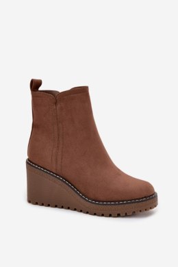 Botki Model Mavona QT91P Brown - Step in style Step in style