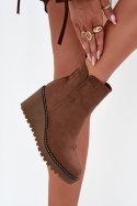 Botki Model Mavona QT91P Brown - Step in style Step in style