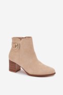 Botki Model Renora H0258 Beige - Step in style Step in style