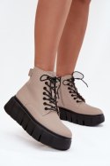 Botki Model Vinceza 66803 Beige - Step in style Step in style