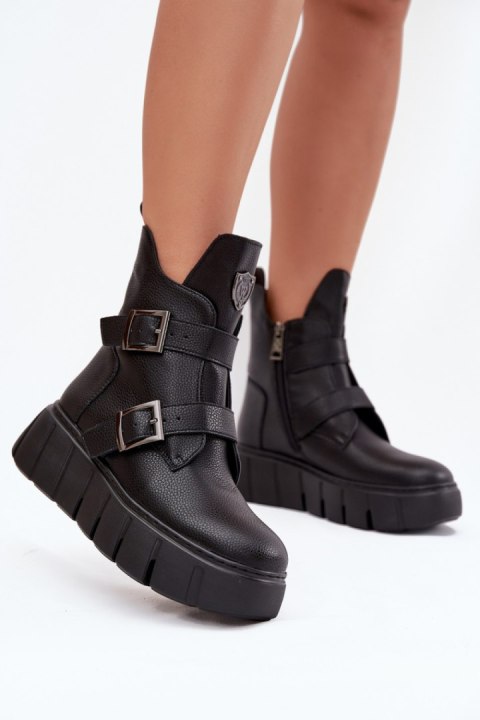 Botki Model Vinceza 66842 Black - Step in style Step in style