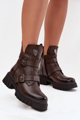 Botki Model Zazoo 60482 Czekolada - Step in style Step in style