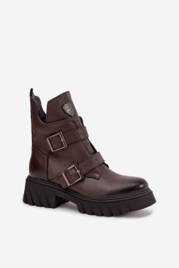 Botki Model Zazoo 60482 Czekolada - Step in style Step in style