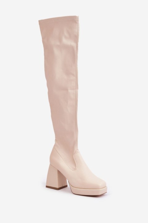 Kozaki Model Sanniraen JA-24 Light Beige - Step in style Step in style Kozaki Model Sanniraen JA-24 Light Beige - Step in style Step in style