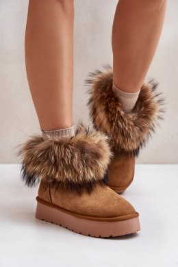 Śniegowce Model Avirisa W5893 Camel - Step in style Step in style