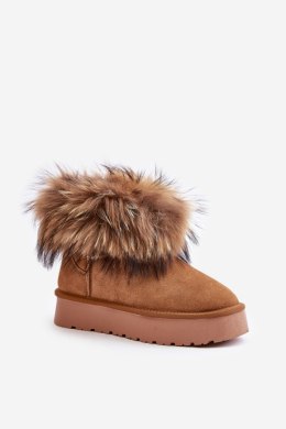 Śniegowce Model Avirisa W5893 Camel - Step in style Step in style