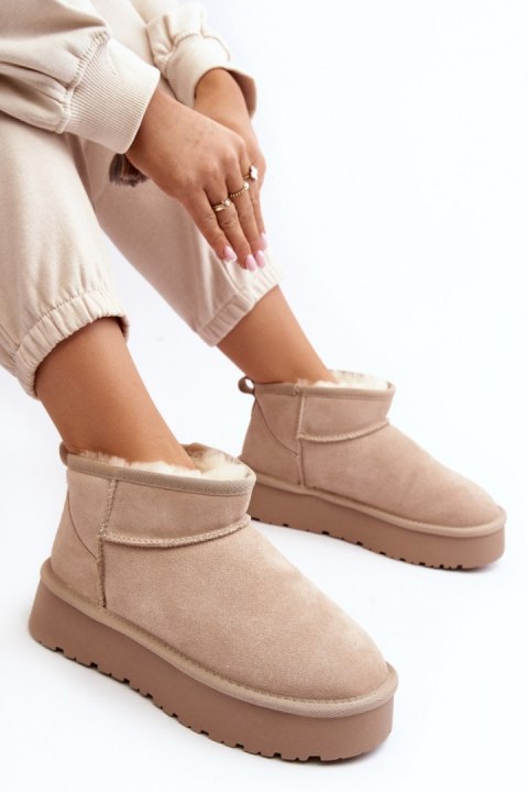 Śniegowce Model Nucca W5828 Beige - Step in style Step in style