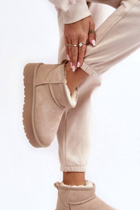 Śniegowce Model Nucca W5828 Beige - Step in style Step in style Śniegowce Model Nucca W5828 Beige - Step in style Step in style