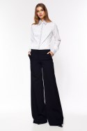 Spodnie Czarne spodnie palazzo SD95 Black - Nife Nife