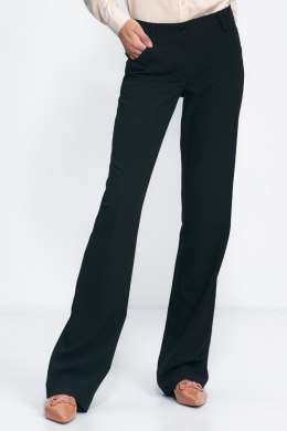 Spodnie Czarne spodnie typu bootcut SD100 Black - Nife Nife