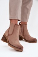 Sztyblety Model Zelia XJ-818A Beige - Step in style Step in style