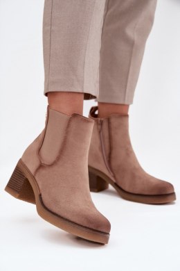 Sztyblety Model Zelia XJ-818A Beige - Step in style Step in style