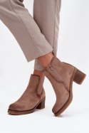 Sztyblety Model Zelia XJ-818A Beige - Step in style Step in style