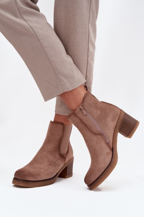 Sztyblety Model Zelia XJ-818A Beige - Step in style Step in style Sztyblety Model Zelia XJ-818A Beige - Step in style Step in style