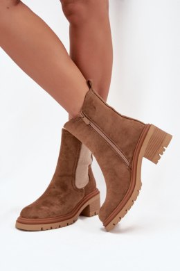 Sztyblety Model Zoralia NS521P Dark Beige - Step in style Step in style