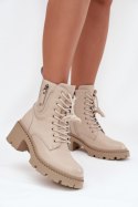 Workery Model Vinceza 86418 Beige Skóra - Step in style Step in style