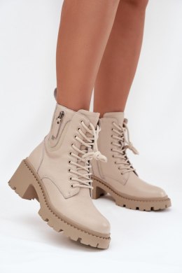 Workery Model Vinceza 86418 Beige Skóra - Step in style Step in style
