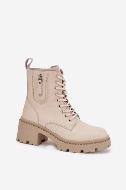 Workery Model Vinceza 86418 Beige Skóra - Step in style Step in style