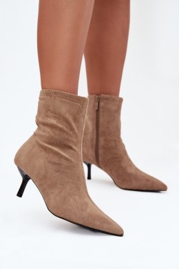 Botki Model Belisse H8-985H Beige - Step in style Step in style