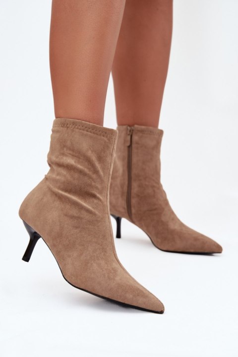 Botki Model Belisse H8-985H Beige - Step in style Step in style