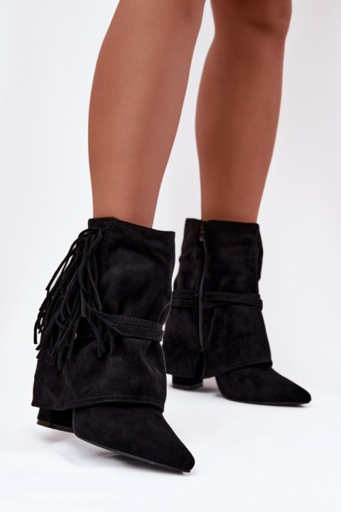 Botki Model Evelisse 2517A Black - Step in style Step in style